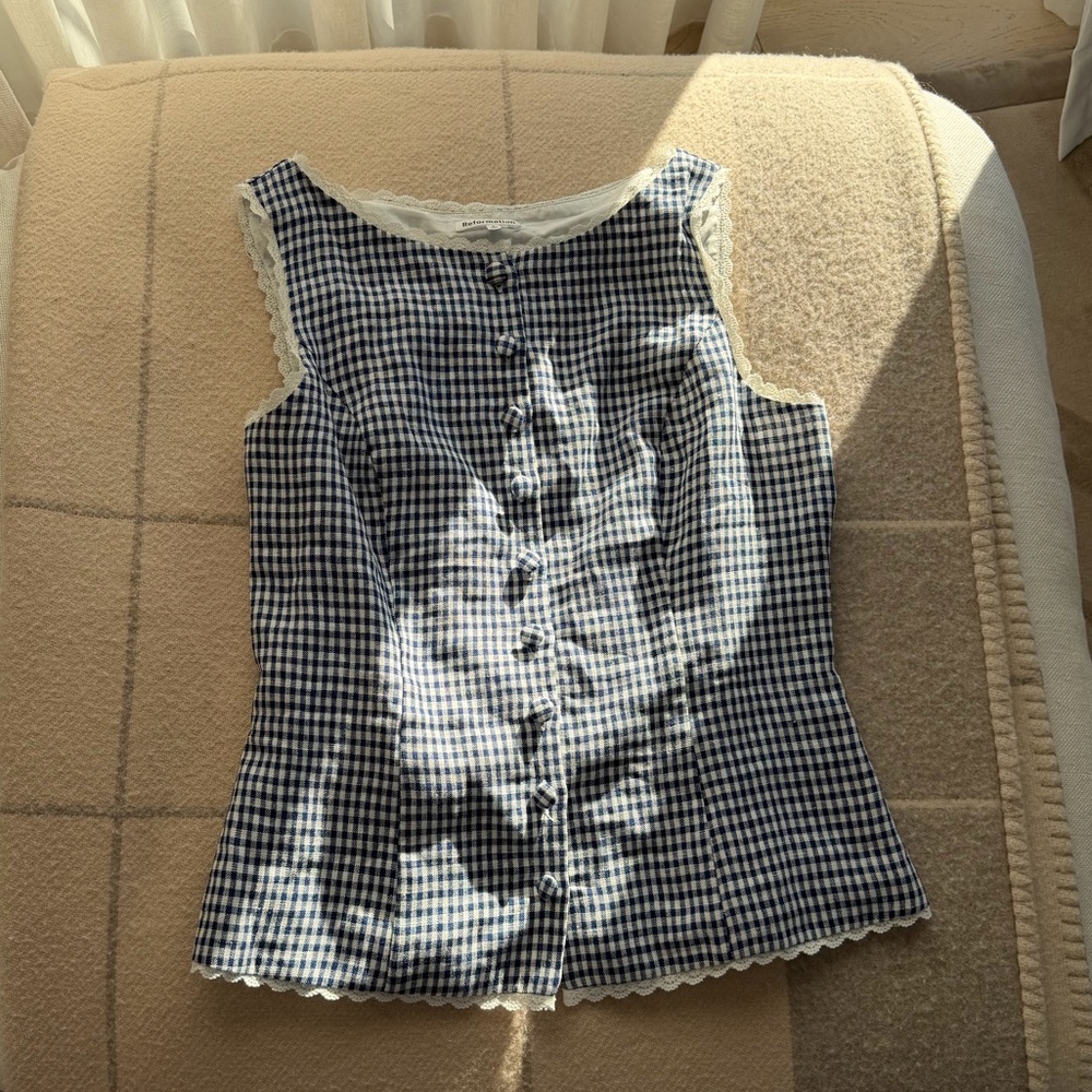 Reformation Linen Top